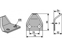 Food mixer knives