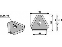 Futtermischwagenmesser