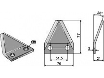 Food mixer knives