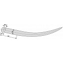 Gebogener spitzer Zinken
