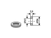 Washer Ř24x2,5xŘ15