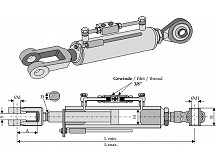 Hydraulikus hárompont felsőkar és orsó - 905