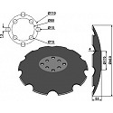 Notched disc with flat neck Ř460