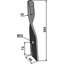 Harrow-blade for Dyna-Drive, left