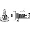 Klingenschraube - M10x1,5 - 12.9