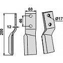 Rotary tine, left model