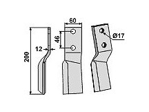 Rotary tine, left model