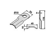 Rotary mower blade