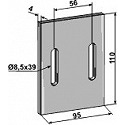 Scraper for packer rolls