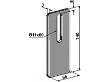 Scraper for packer rolls