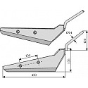 Beet lifter shares, right model