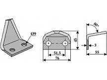 Food mixer knives