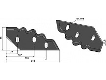 Futtermischwagenmesser, rechts