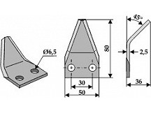 Food mixer knives