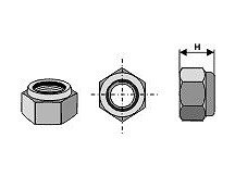 Self-locking hexagon nut - M18x1,5 - 10.9