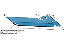 Replacement wing hard metal - right