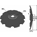 Notched disc with flat neck - Ř510
