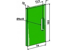 Greenflex Kunststoff-Abstreifer für Packerwalzen