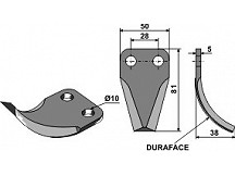 Futtermischwagenmesser