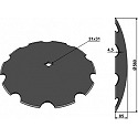 Notched disc 560 X 4,5