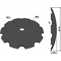 Notched disc Ř710x8