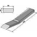 Welding-point for in-depth chisel