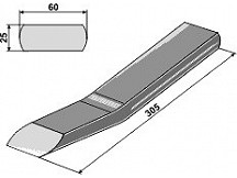 Welding-point for in-depth chisel