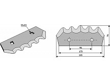 Futtermischwagenmesser