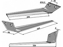 Top blade - right model