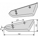 Beet lifter shares, right model