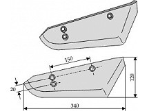 Beet lifter shares, right model