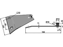 Fixing for rotary mower blades