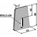 Scraper for packer rolls