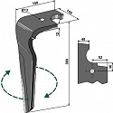 Tine for rotary harrows, right model