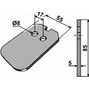 Scraper for packer rolls