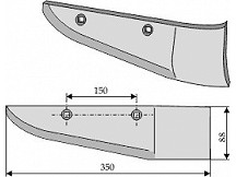 Beet lifter shares, right model