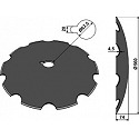 Notched disc Ř560x4,5