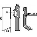 Rotary tine, left model