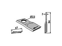 Rotary mower blade