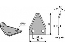 Food mixer knives