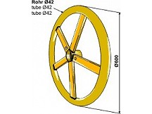 Tube roller - half ring
