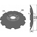 Notched disc with flat neck - Ř564