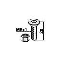 Innensechskantschraube  M6x1