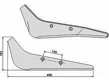 Beet lifter shares, left model