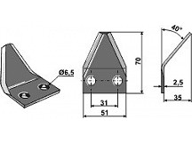 Food mixer knives