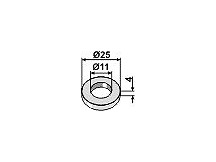 Washer Ř25x4xŘ11