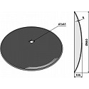 Plain disc for assembling on square shafts