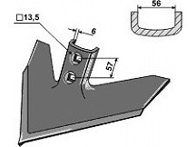 Gänsefußschar 305 x 6