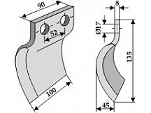 Messer für Grabenfräse