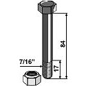 Bolt with self-locking nut - 7/16